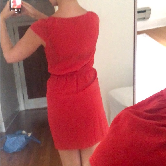 Red Wrap Dress - Picture 4 of 4